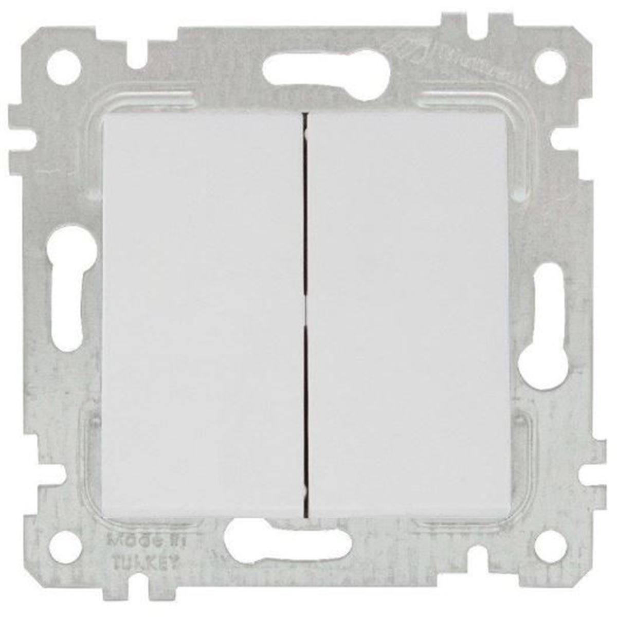 RİTA MEK TUŞ KOMÜTATÖR (KLİPSLİ) BEYAZ 1